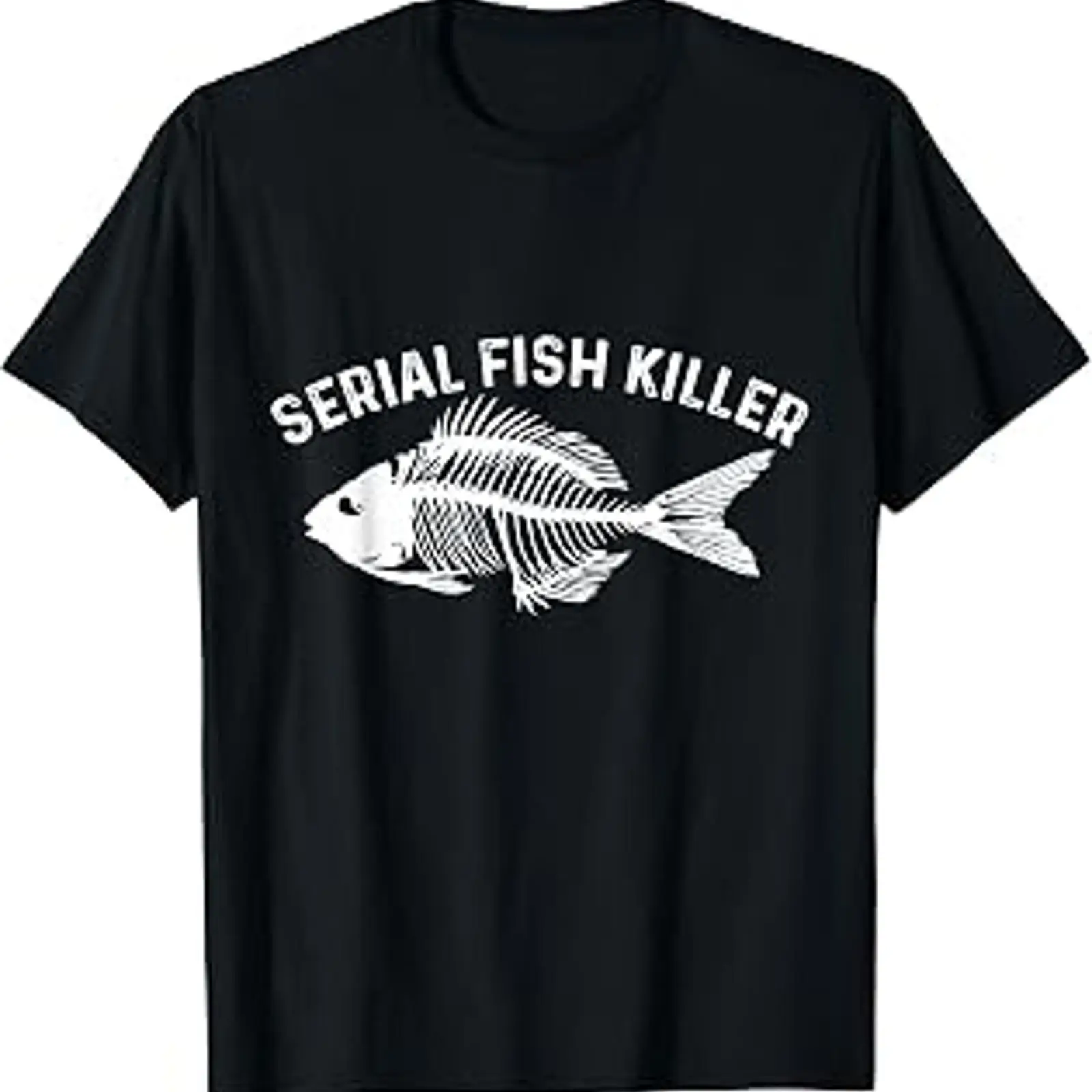 Fishing Rod Ice - T-shirt da pesca vintage unisex con