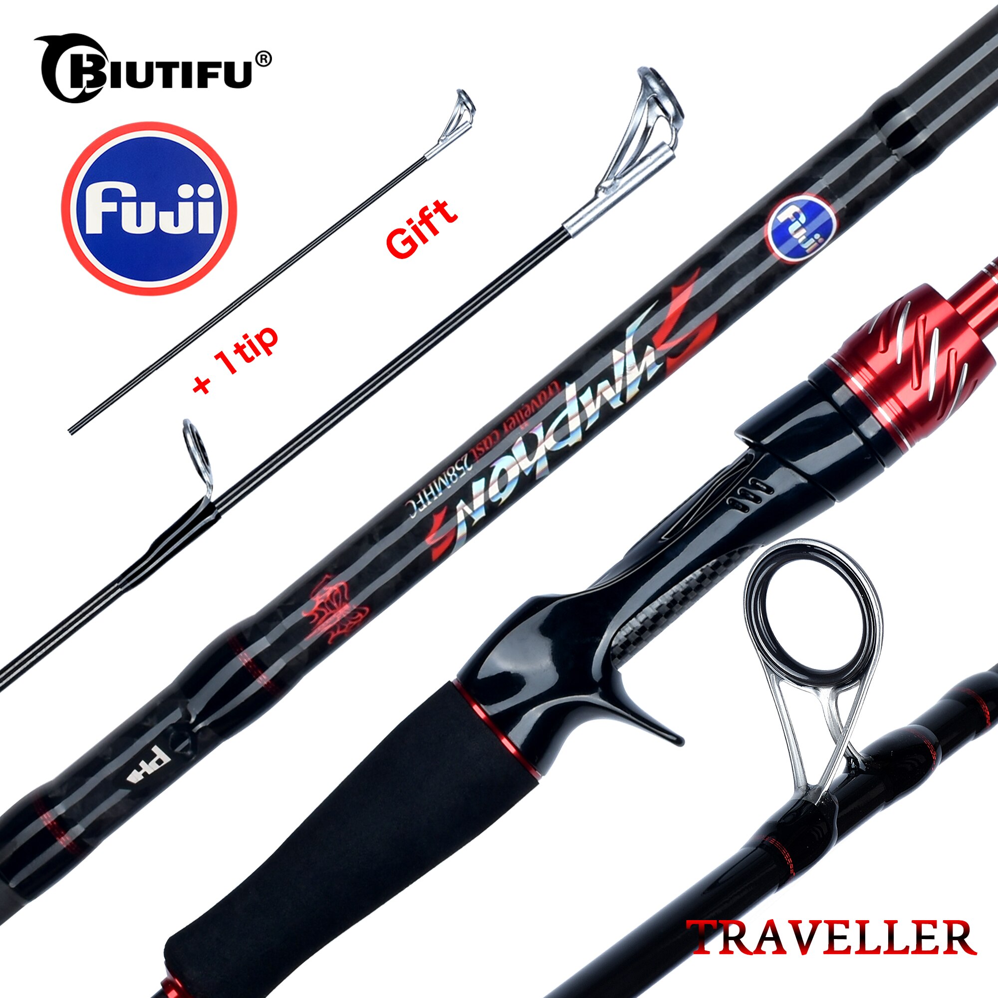 Fishing Rod Ice - BIUTIFU Viaggiatore Spinning Casting Fuji Lure