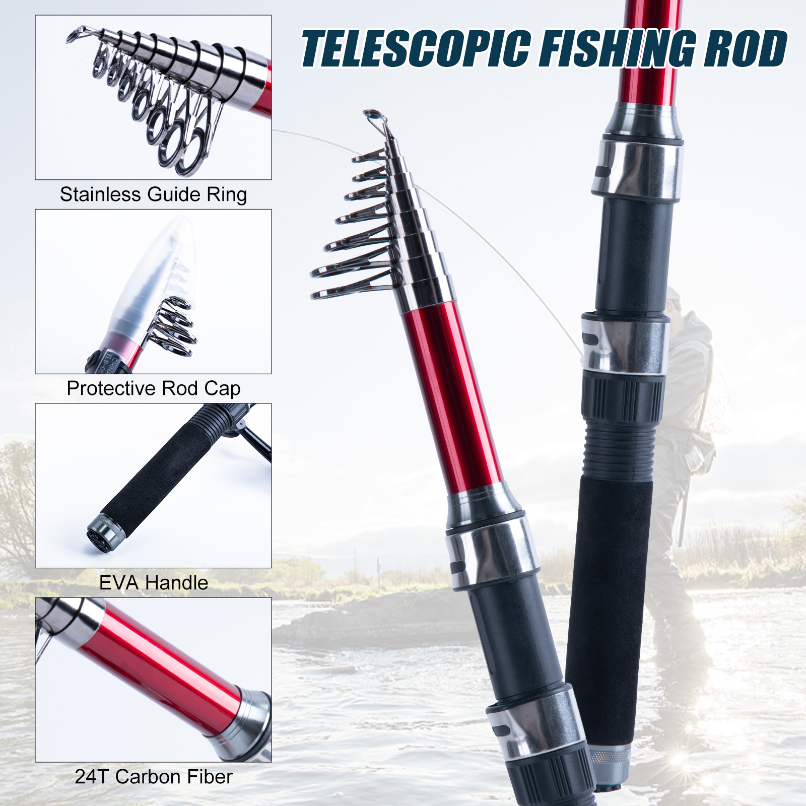 Goture Set Canna da Pesca Tele - Fishing Rod Building Kit recensione e prezzo